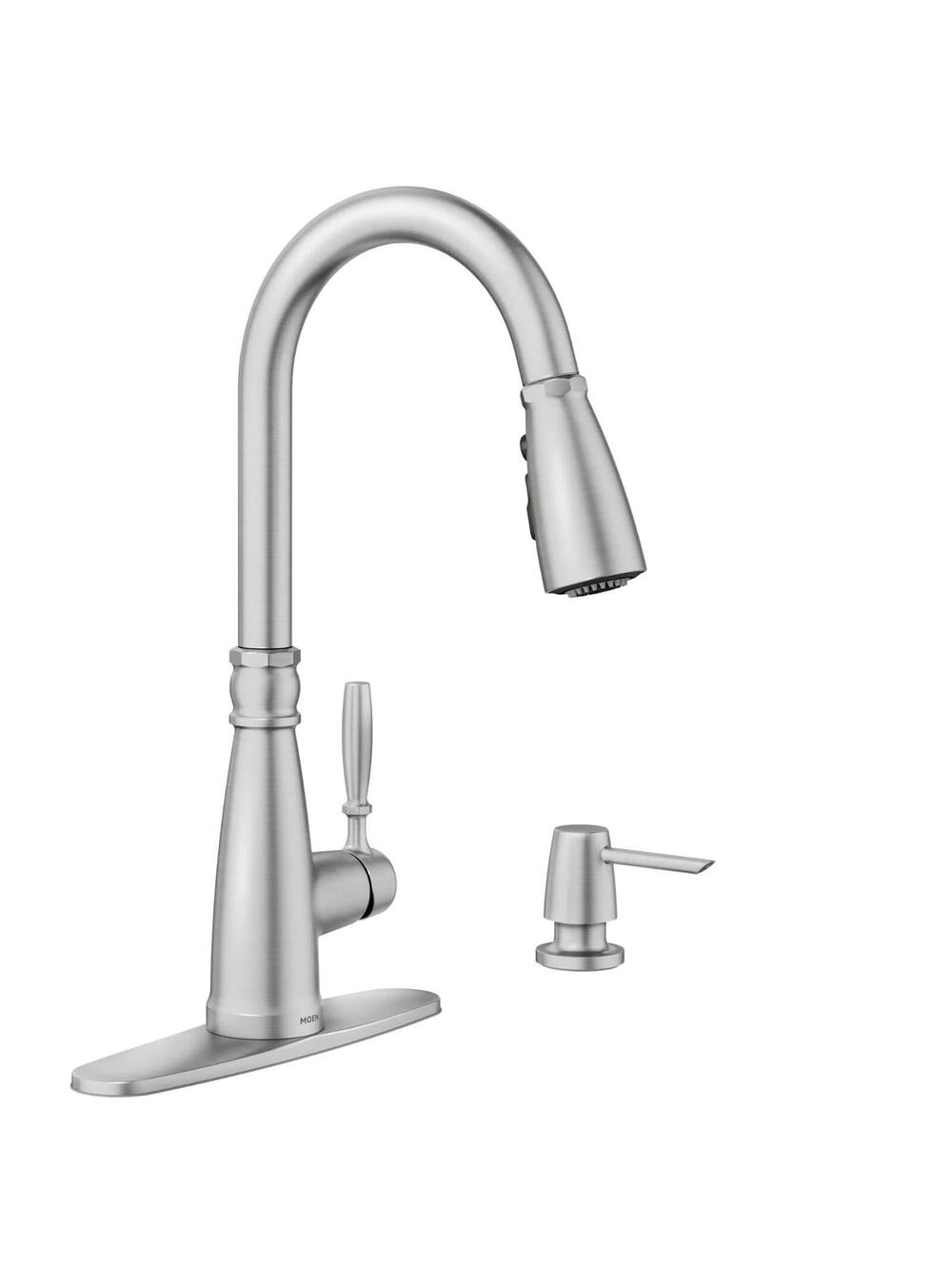 Moen 87162SRS Boman Pull Down Kitchen Faucet - Silver Open Box